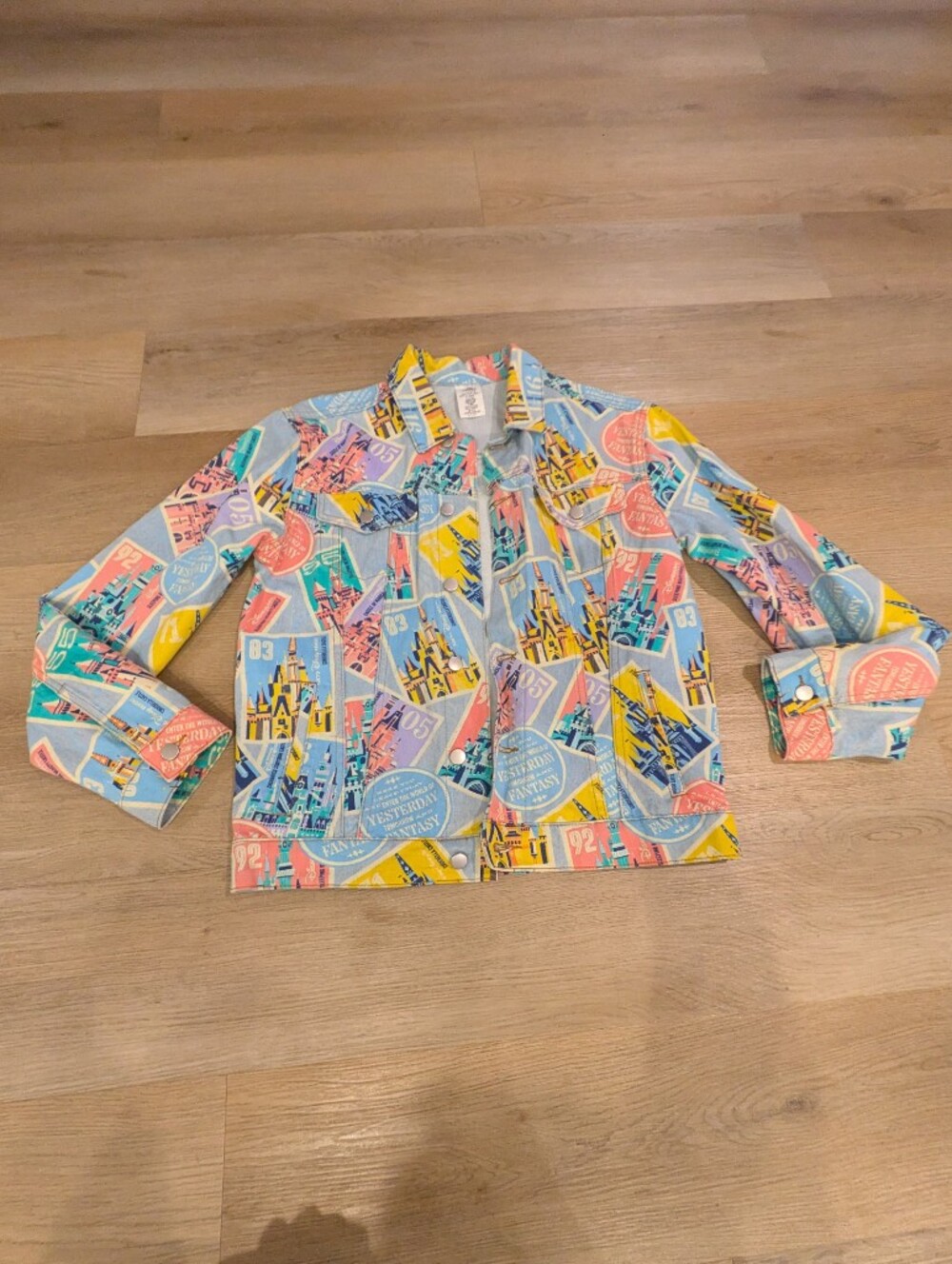 Disney Parks Castles Of Disney Collection Denim Jacket Size S